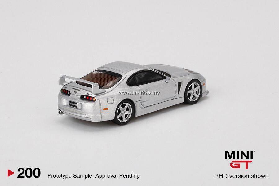 MINI GT 1/64 #200 TOYOTA TRD 3000GT ALPINE SILVER METALLIC