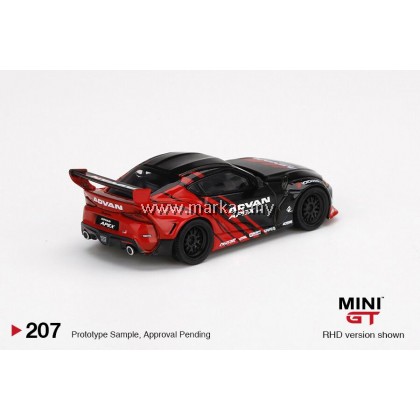 MINI GT 1/64 #207 PANDEM TOYOTA GR SUPRA V1.0 ADVAN SEMA 2019