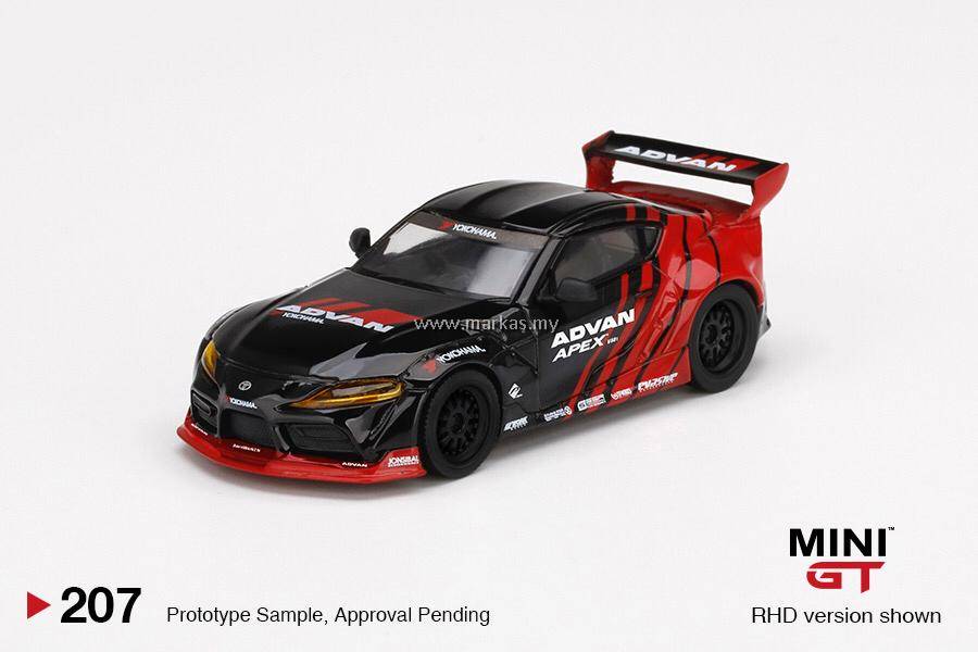 MINI GT 1/64 #207 PANDEM TOYOTA GR SUPRA V1.0 ADVAN SEMA 2019