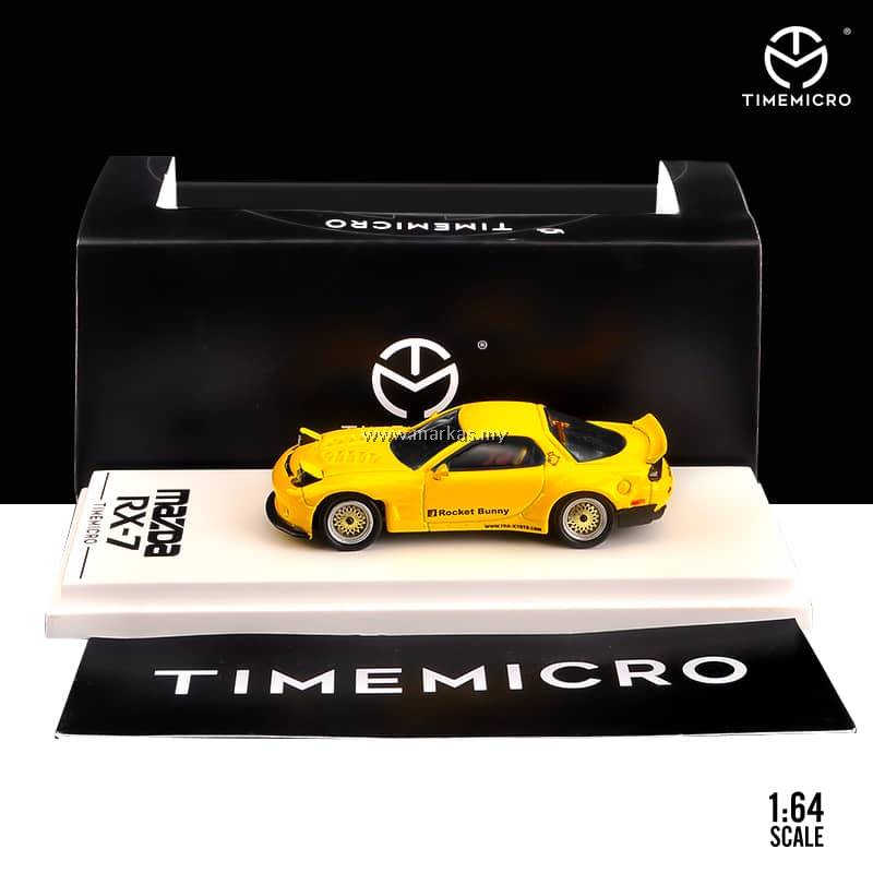 PO) TIME MICRO 1/64 MAZDA RX7 ROCKET BUNNY YELLOW