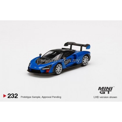 MINI GT 1/64 #232 MCLAREN SENNA ANTARES BLUE