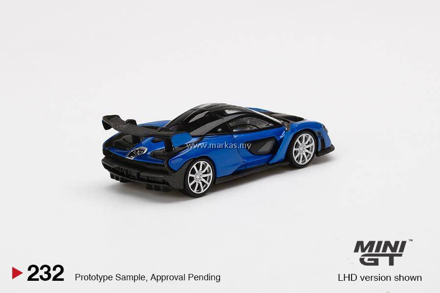 MINI GT 1/64 #232 MCLAREN SENNA ANTARES BLUE