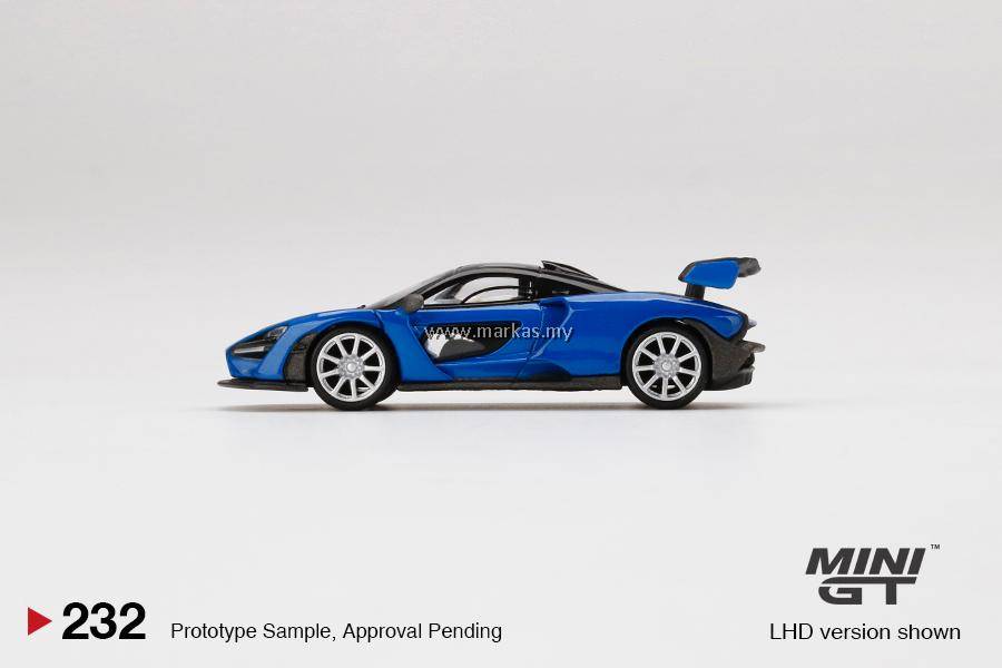 MINI GT 1/64 #232 MCLAREN SENNA ANTARES BLUE
