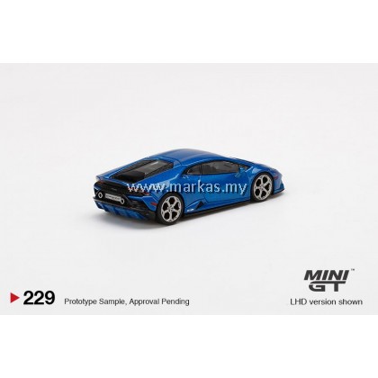 MINI GT 1/64 #229 LAMBORGHINI HURACAN EVO BLU ELEOS MINI GT 1/64 #229 LAMBORGHINI HURACAN EVO BLU ELEOS