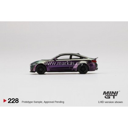 LB★WORKS  M4 1/64 MINI GT No.228 ミニカー MINI GT 1/64 #228 LB WORKS BMW M4 PURPLE GREEN METALLIC