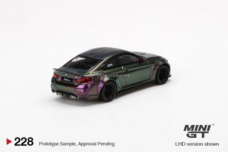 LB★WORKS  M4 1/64 MINI GT No.228 ミニカー MINI GT 1/64 #228 LB WORKS BMW M4 PURPLE GREEN METALLIC