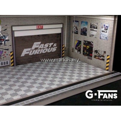 G-FANS MODELS 1/64 GARAGE SCENE MODEL FAST & FURIOUS