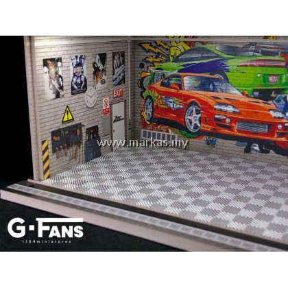 G-FANS MODELS 1/64 GARAGE SCENE MODEL FAST & FURIOUS