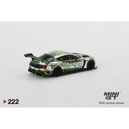 MINI GT X POP RACE #222 1/64 BENTLEY CONTINENTAL GT3 BLANCPAIN GT SERIES ASIA 208 PHOENIX RACING ASIA #6