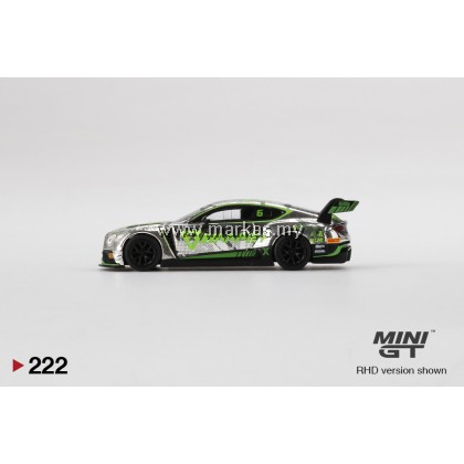 MINI GT X POP RACE #222 1/64 BENTLEY CONTINENTAL GT3 BLANCPAIN GT SERIES ASIA 208 PHOENIX RACING ASIA #6