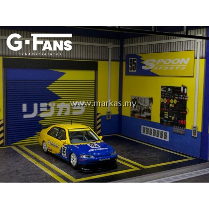 (PO) G-FANS MODELS 1/64 GARAGE SCENE SPOON DIORAMA WITH LED LIGHT