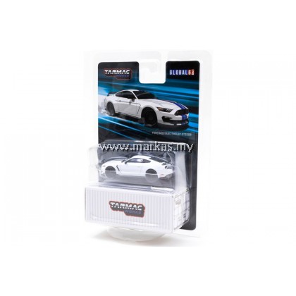 TARMAC WORKS GLOBAL64 1/64 FORD MUSTANG SHELBY GT350R WHITE METALLIC TARMAC WORKS GLOBAL64 1/64 FORD MUSTANG SHELBY GT350R WHITE METALLIC