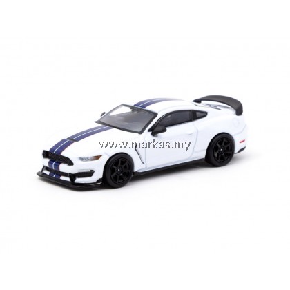 TARMAC WORKS GLOBAL64 1/64 FORD MUSTANG SHELBY GT350R WHITE METALLIC TARMAC WORKS GLOBAL64 1/64 FORD MUSTANG SHELBY GT350R WHITE METALLIC