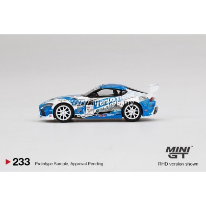 MINI GT 1/64 #233 TOYOTA GR SUPRA V1.0 TEAM TOYO TIRES DRIFT D1 GRAND PRIX