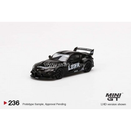 MINI GT CHINA EXCLUSIVE CLDC 1/64 #236 LB WORKS TOYOTA GR SUPRA MATTE / GLOSSY BLACK