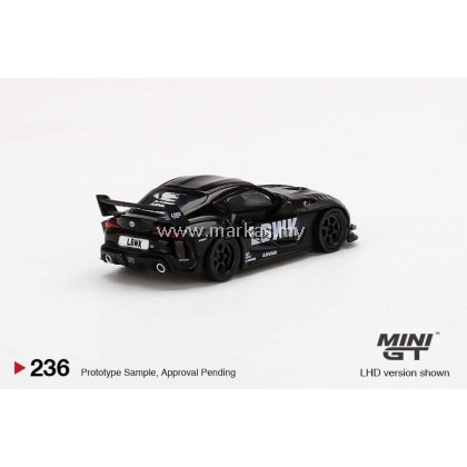 MINI GT CHINA EXCLUSIVE CLDC 1/64 #236 LB WORKS TOYOTA GR SUPRA MATTE / GLOSSY BLACK