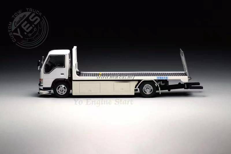 Tow Truck Flatbed Isuzu X Yo Engine Peako Start YES 1:64 Diecast 1