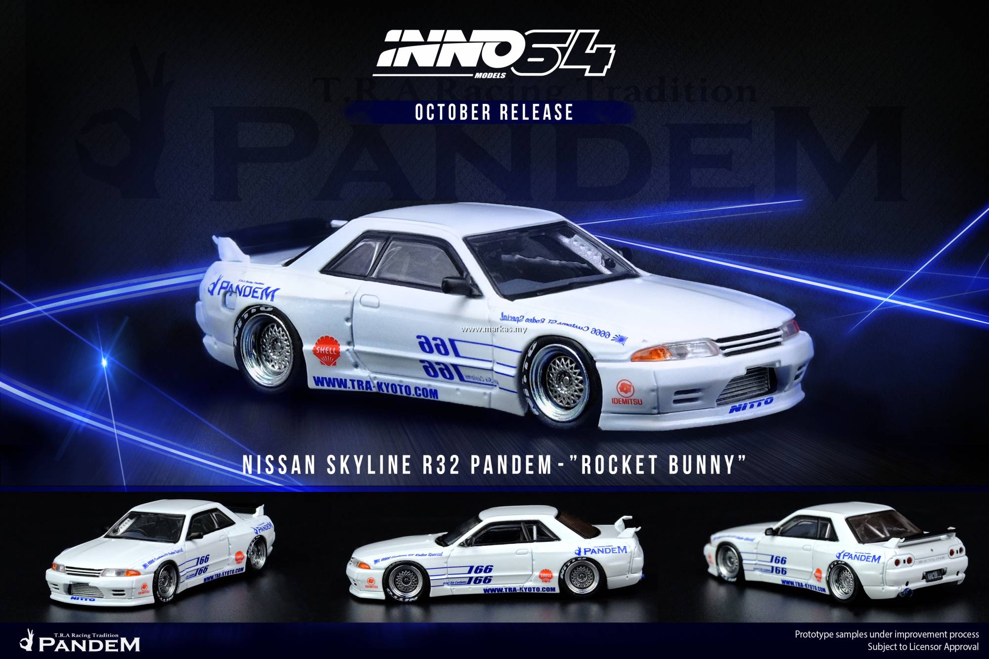 INNO MODELS INNO64 1/64 NISSAN SKYLINE GT-R R32 PANDEM ROCKET