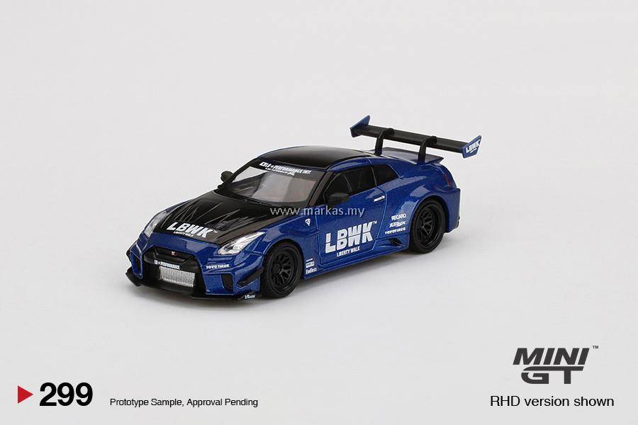 minigt lbwk 35GTR ２台セット MINI GT 1/64 #299 LB-SILHOUETTE WORKS GT NISSAN 35GT-RR VER.2 LBWK