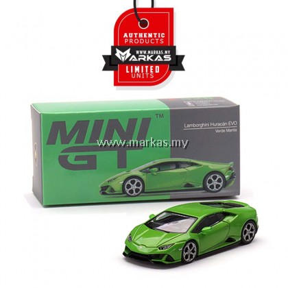 MINI GT 1/64 #328 LAMBORGHINI HUARACAN EVO VERDE MANTIS