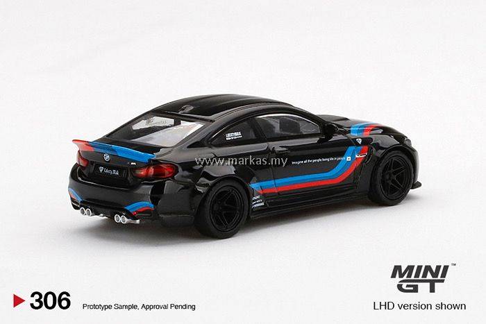 MINI GT X MIJO EXCLUSIVE 1/64 #306 LB☆WORKS BMW M4 BLACK WITH M