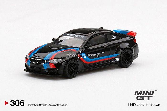 MINI GT X MIJO EXCLUSIVE 1/64 #306 LB☆WORKS BMW M4 BLACK WITH M