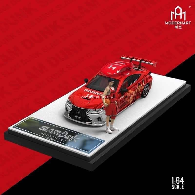 PO) TIME MICRO X MODERNART 1/64 LEXUS RCF SLAM DUNK #14 WITH