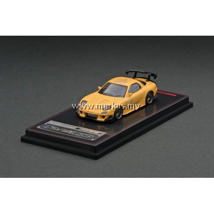IGNITION MODEL 1/64 IG2062 MAZDA RX-7 (FD3S) RE AMEMIYA MATTE YELLOW