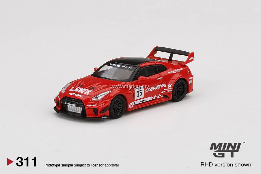 MINI GT 1/64 #311 LB-SILHOUETTE WORKS GT NISSAN 35GT-RR VER.1 LBWK