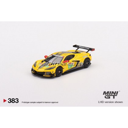 MINI GT 1/64 #383 CHEVROLET CORVETTE C8.R #63 CORVETTE RACING 2021 LE MANS 24 HRS GTE PRO 2ND PLACE