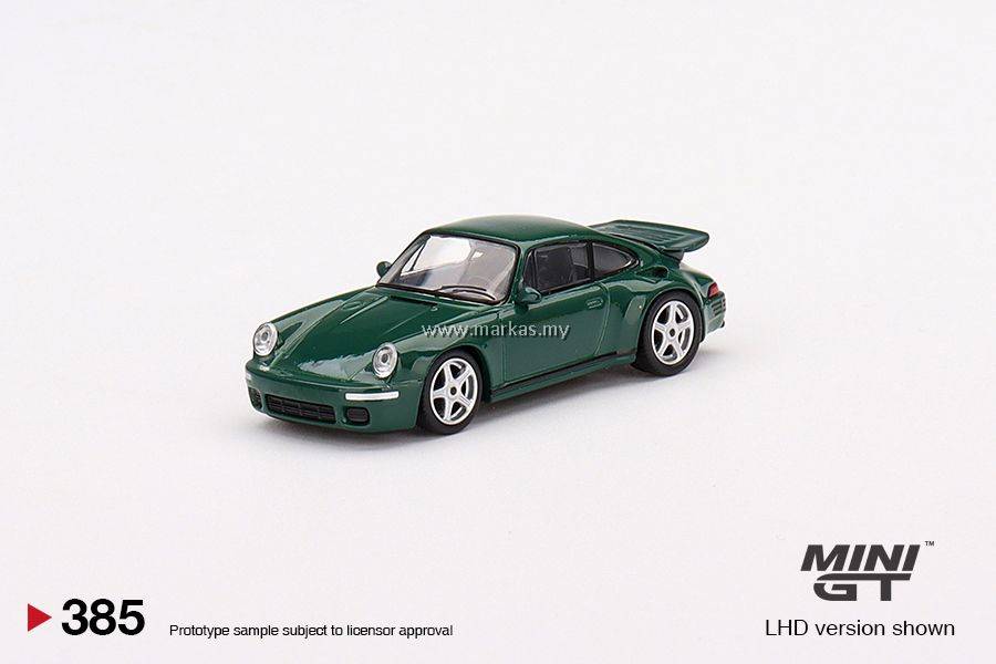 Ruf CTR 深海緑 1 of 300,ダークグリーン、スパーク1/43,希少 MINI GT 1/64 #385 RUF CTR ANNIVERSARY IRISH GREEN
