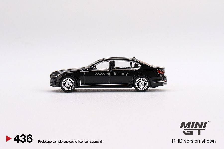 MINI GT 1/64 #436 BMW 750LI XDRIVE BLACK SAPPHIRE