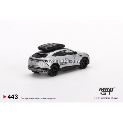 MINI GT 1/64 #443 LAMBORGHINI URUS UNLOCK ANY ROAD HONG KONG HK EXCLUSIVE