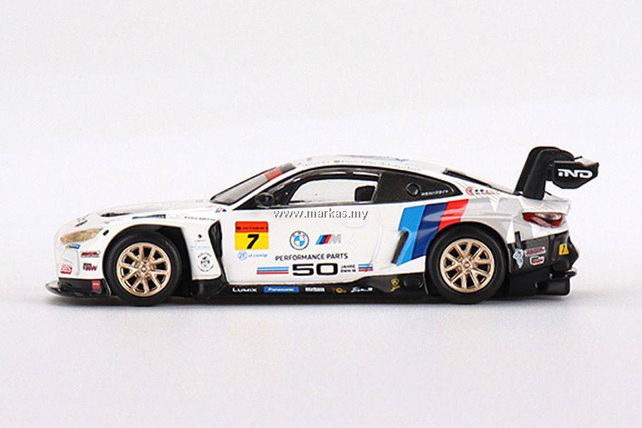 MINI GT JAPAN EXCLUSIVE 1/64 #484 BMW M4 GT3 #7 BMW TEAM