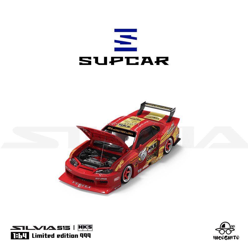 PO) SUPCAR 1/64 NISSAN SILVIA S15 HKS GENKI