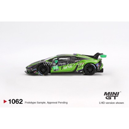 (PO) (STANDARD/BLISTER) MINI GT 1/64 #1062 LAMBORGHINI HURACÁN GT3 EVO2 #78 FORTE RACING 2024 IMSA DAYTONA 24 HRS