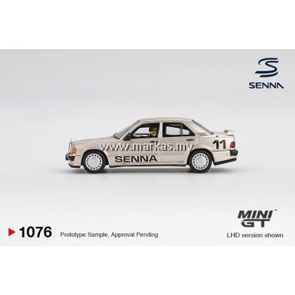 (PO) MINI GT 1/64 #1076 MERCEDES-BENZ 190 E 2.3-16 #11 AYRTON SENNA 1984 NÜRBURGRING RACE OF CHAMPIONS W/ FIGURE (PO) MINI GT 1/64 #1076 MERCEDES-BENZ 190 E 2.3-16 #11 AYRTON SENNA 1984 NÜRBURGRING RACE OF CHAMPIONS W/ FIGURE