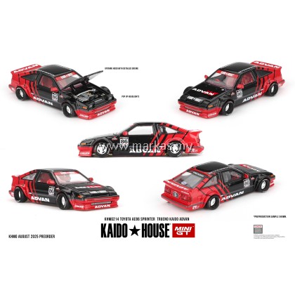 (PO) MINI GT X KAIDO HOUSE 1/64 KHMG214 TOYOTA AE86 SPRINTER TRUENO KAIDO ADVAN (PO) MINI GT X KAIDO HOUSE 1/64 KHMG214 TOYOTA AE86 SPRINTER TRUENO KAIDO ADVAN