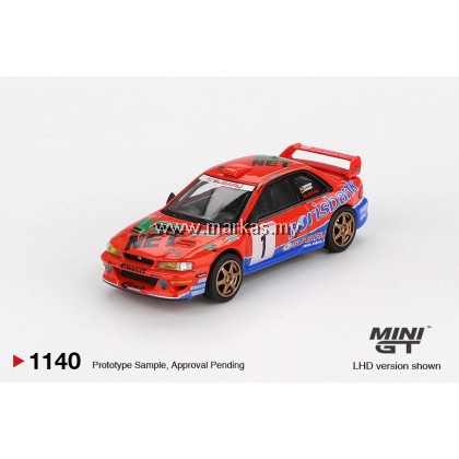 (PO) (STANDARD/BLISTER) MINI GT 1/64 #1140 SUBARU IMPREZA WRC97 #1 1999 DRM CHAMPION