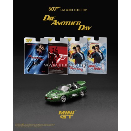 (PO) MINI GT 1/64 #908-007E JAGUAR XKR "DIE ANOTHER DAY" ENGLISH