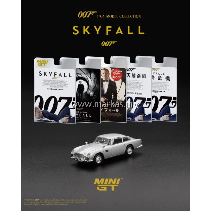 (PO) (BLISTER) MINI GT 1/64 #913-007E ASTON MARTIN DB5 “SKYFALL” ENGLISH (PO) (BLISTER) MINI GT 1/64 #913-007E ASTON MARTIN DB5 “SKYFALL” ENGLISH