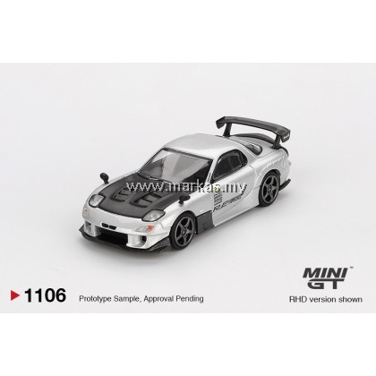 (PO) (STANDARD/BLISTER) MINI GT 1/64 #1106 MAZDA RX-7 RE-AMEMIYA SILVER METALLIC (PO) (STANDARD/BLISTER) MINI GT 1/64 #1106 MAZDA RX-7 RE-AMEMIYA SILVER METALLIC