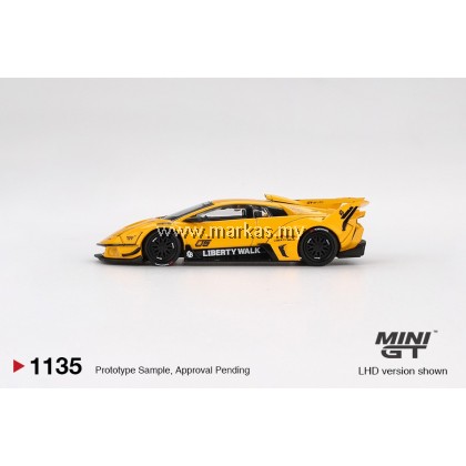 (PO) (STANDARD/BLISTER) MINI GT 1/64 #1135 LB-SILHOUETTE WORKS MURCIELAGO GT EVO YELLOW (PO) (STANDARD/BLISTER) MINI GT 1/64 #1135 LB-SILHOUETTE WORKS MURCIELAGO GT EVO YELLOW
