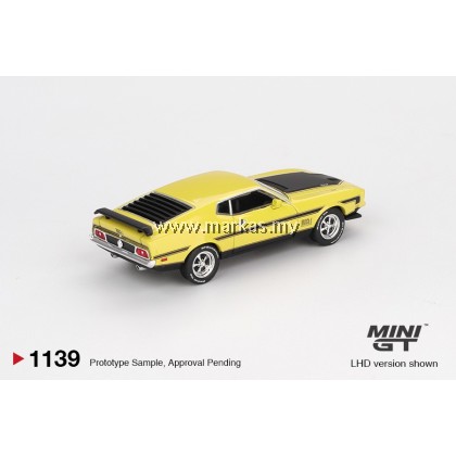 (PO) (STANDARD/BLISTER) MINI GT 1/64 #1139 FORD MUSTANG MACH1 GRABBER YELLOW (PO) (STANDARD/BLISTER) MINI GT 1/64 #1139 FORD MUSTANG MACH1 GRABBER YELLOW