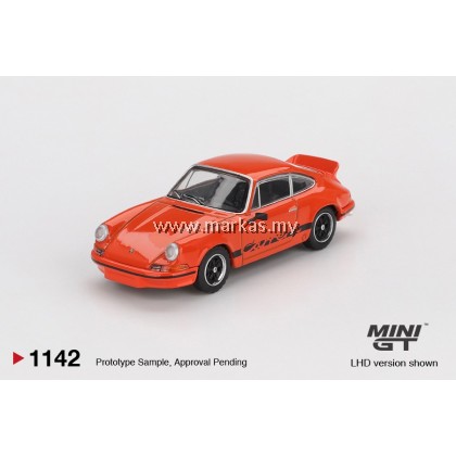 (PO) (STANDARD/BLISTER) MINI GT 1/64 #1142 PORSCHE 911 CARRERA RS 2.7 TANGERINE WITH BLACK LIVERY (PO) (STANDARD/BLISTER) MINI GT 1/64 #1142 PORSCHE 911 CARRERA RS 2.7 TANGERINE WITH BLACK LIVERY