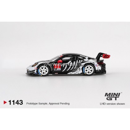 (PO) (STANDARD/BLISTER) MINI GT 1/64 #1143 PORSCHE 911 GT3 R #77 AO RACING 2025 IMSA PETIT LE MANS (PO) (STANDARD/BLISTER) MINI GT 1/64 #1143 PORSCHE 911 GT3 R #77 AO RACING 2025 IMSA PETIT LE MANS