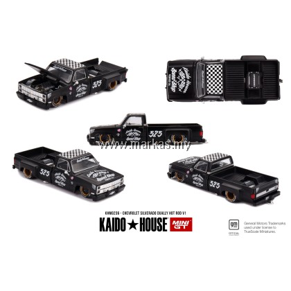 (PO) MINI GT X KAIDO HOUSE 1/64 KHMG236 CHEVROLET SILVERADO DUALLY HOT ROD V1 (PO) MINI GT X KAIDO HOUSE 1/64 KHMG236 CHEVROLET SILVERADO DUALLY HOT ROD V1