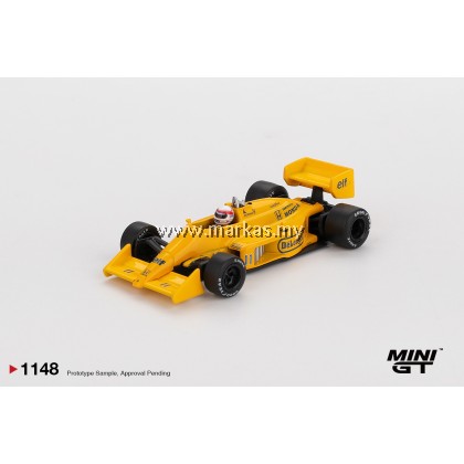 (PO) (STANDARD/BLISTER) MINI GT 1/64 #1148 LOTUS 99T #11 SATORU NAKAJIMA 1987 MONACO GRAND PRIX