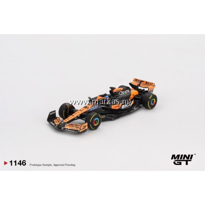 (PO) (STANDARD/BLISTER) MINI GT 1/64 #1146 MCLAREN MCL38 #81 OSCAR PIASTRI 2024 F1 2024 HUNGARIAN GP WINNER (PO) (STANDARD/BLISTER) MINI GT 1/64 #1146 MCLAREN MCL38 #81 OSCAR PIASTRI 2024 F1 2024 HUNGARIAN GP WINNER