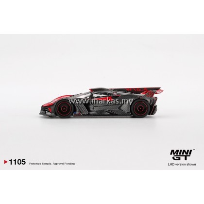 (PO) (STANDARD/BLISTER) MINI GT 1/64 #1105 BUGATTI BOLIDE RED